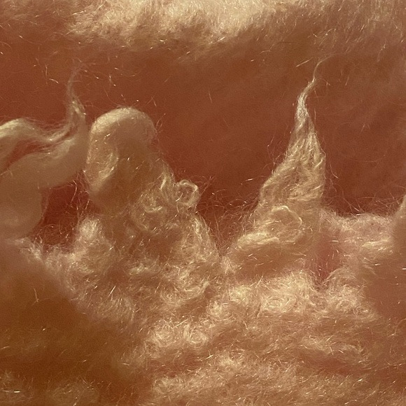 Vintage PINK MOHAIR WOOL THROW BLANKET BARBIE CORE GIRL AMAZING QUALITY EUC - Picture 3 of 6